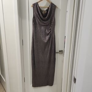 Connected Apparel Metallic Dress